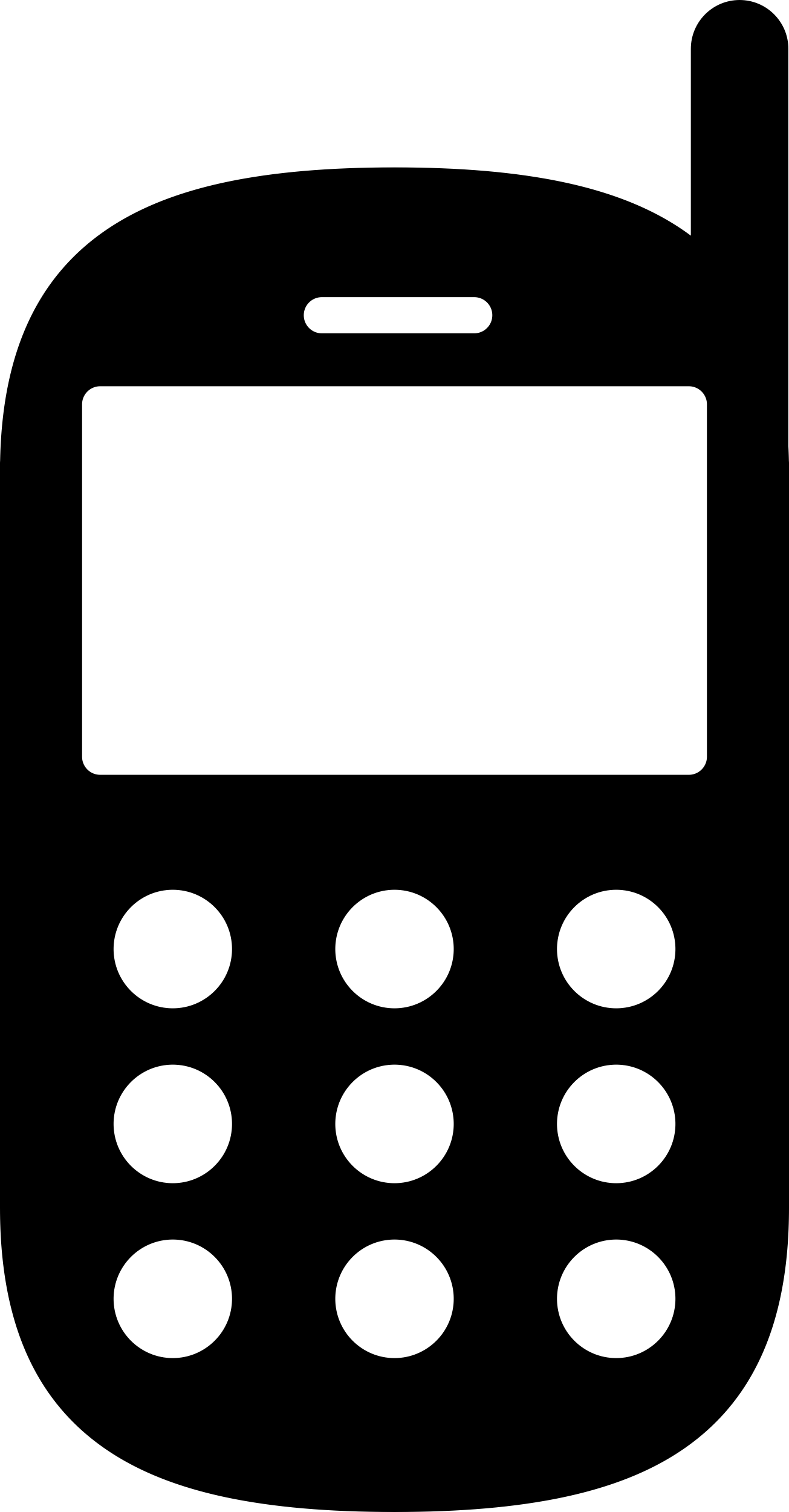 Old Mobile Phone With Antenna Vinyl Svg File Free Vectors